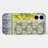 Art Nouveau, Garden Iris Flowers Case-Mate iPhone Case (Achterkant (horizontaal))