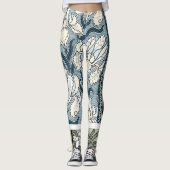 Art Nouveau, Garden Iris Flowers Leggings (Voorkant)