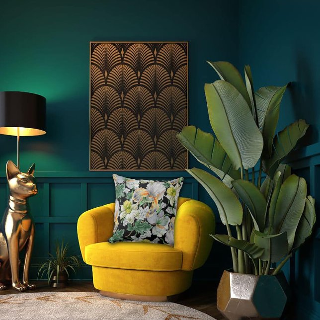 Art Nouveau Garden Muse Design Kussen (Creator heeft geüpload)