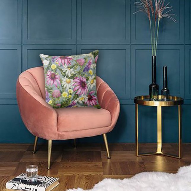 Art Nouveau Garden Muse Design Kussen (Creator heeft geüpload)