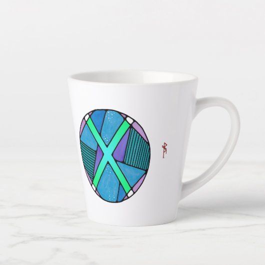 Art Nouveau Gebo Rune Latte Mok - UNION! (Rechts)