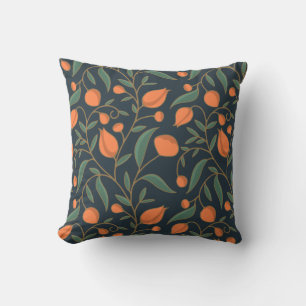 Art Nouveau geïnspireerd Elegante Oranje Vining Bl Kussen