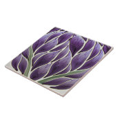 Art Nouveau-geïnspireerd Lissabon Jacaranda Blosso Tegeltje (Zijkant)