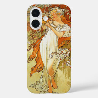 Art Nouveau Geïnspireerd op de lente iPhone 16 Hoesje
