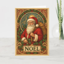 Art Nouveau geïnspireerde Kerstman