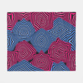 Art Nouveau Geometric Pattern Fleece Deken (Voorkant (Horizontaal))