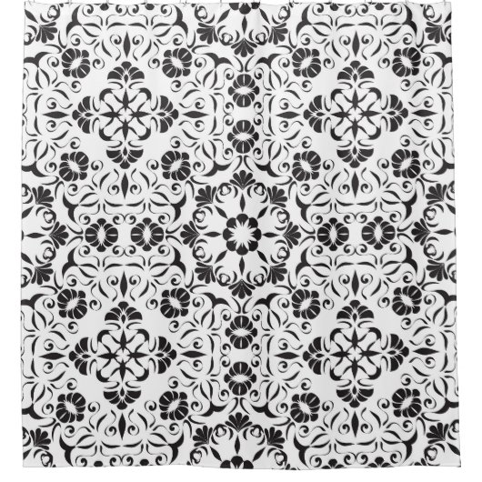 Art Nouveau: gestileerde  elementen Douchegordijn (Voorkant)