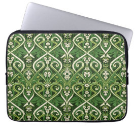 Art nouveau giftige lelietje-van-dalen laptop sleeve