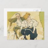  Art Nouveau, Gladiator Fietsen Briefkaart (Voorkant / Achterkant)