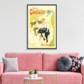  Art Nouveau, Gladiator Fietsen Canvas Afdruk (Insitu (Woonkamer))