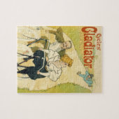  Art Nouveau, Gladiator Fietsen Legpuzzel (Horizontaal)