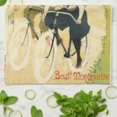  Art Nouveau, Gladiator Fietsen Theedoek (Gevouwen)