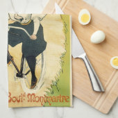  Art Nouveau, Gladiator Fietsen Theedoek (Quarter Fold)