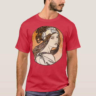 Art Nouveau Glas in lood Beauty T-shirt