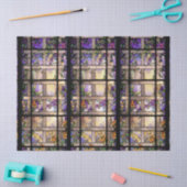 Art Nouveau Glas in lood Flowers Weefpapier Tissuepapier (Craft)