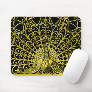 Art Nouveau gouden pauw Muismat