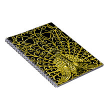 Art Nouveau gouden pauw