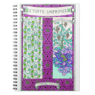 Art nouveau Grapevine floral vintage Notitieboek
