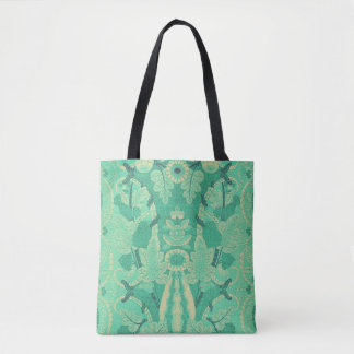 Art Nouveau Green Plant Canvas tas