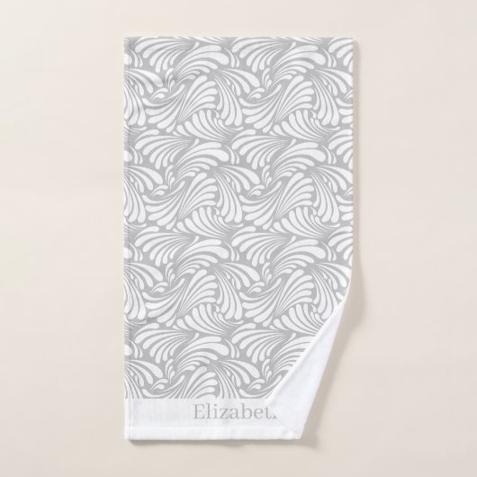 Art nouveau gris (Serviette à main)