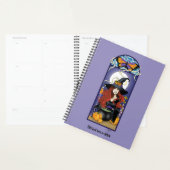 Art Nouveau Herfst Heks Pompoenen Paarse Maan Planner (Display)