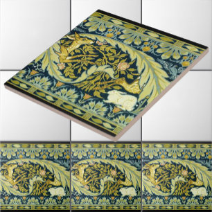  Art Nouveau Herten & Konijnen van Walter Crane Tegeltje