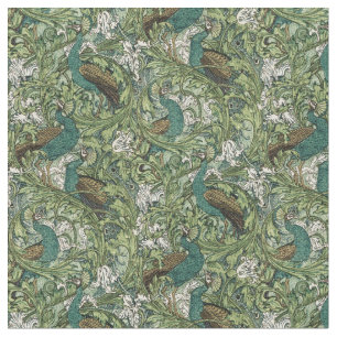  Art Nouveau Het Peacock Tuinpatroon Stof