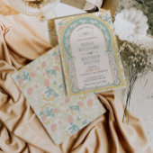 Art Nouveau Huwelijksuitnodiging Deco Kaart