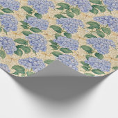 Art Nouveau Hydrangea Pattern with Dragonflies Cadeaupapier (Hoek)