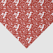 Art Nouveau Ikat - Donkerrood en wit Tissuepapier (Detail)