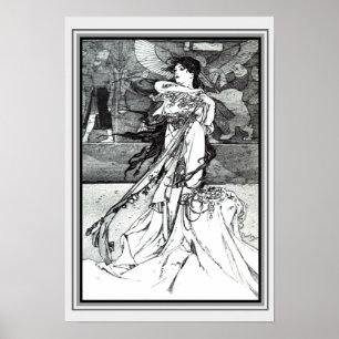 Art Nouveau "Illustration from Rama" 13 x 19 Poster