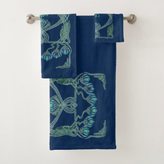 Art Nouveau Inspiration I Bathroom Towel set Bad Handdoek