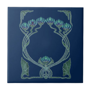 Art Nouveau Inspirations i Ceramic Tile Tegeltje