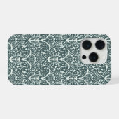 Art Nouveau Inspired Florals IPhone Case - Green (Verso Horizontal)