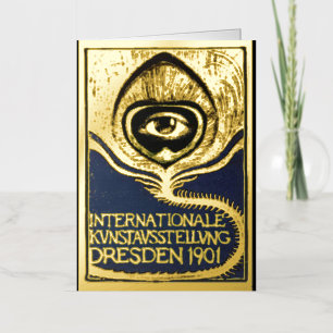 Art nouveau  internationale expositie Klingne Folie Wenskaart