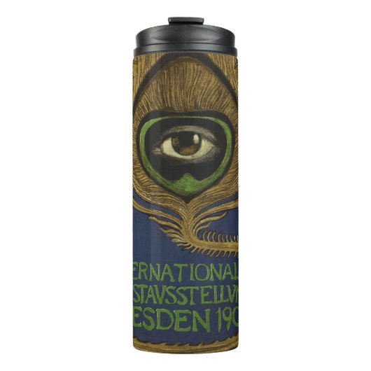 Art nouveau internationale expositie Klingner Thermosbeker (Voorkant)