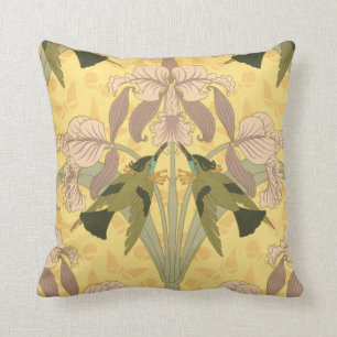 Art Nouveau Iris Design Pillow Kussen