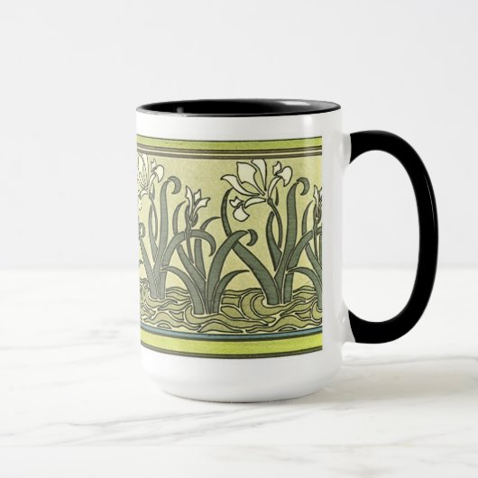 Art Nouveau Irises - Mug (Droite)