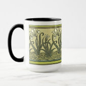Art Nouveau Irises - Mug (Gauche)