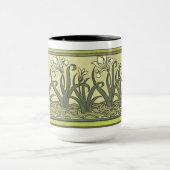 Art Nouveau Irises - Mug (Centre)