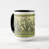 Art Nouveau Irises - Mug (Devant gauche)