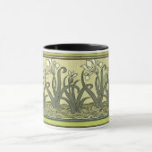 Art Nouveau Irises - Mug (Centre)