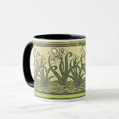Art Nouveau Irises - Mug (Devant gauche)