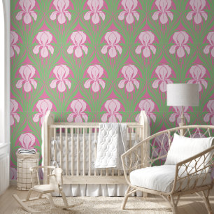 art nouveau irispatroon behang
