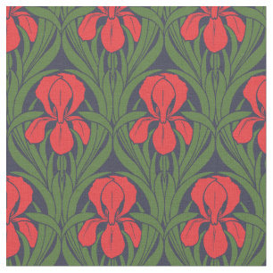 art nouveau irispatroon stof