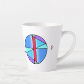 Art Nouveau Isa Rune Latte Mug - STILLNESS (Droite)