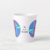 Art Nouveau Isa Rune Latte Mug - STILLNESS (Devant)