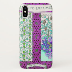 Art nouveau joseph binet Wijnstok bloemmotief iPhone X Hoesje