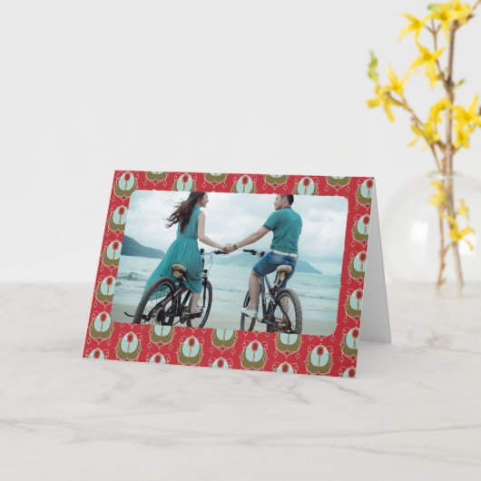 Art Nouveau Kaart (Gele Bloem)