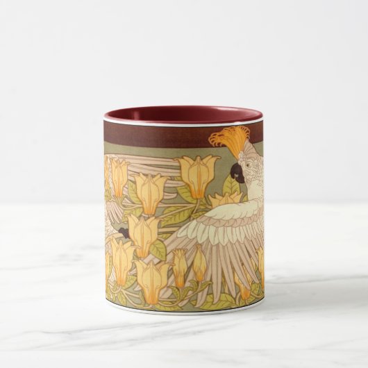 Art Nouveau Kaketoe Mok (Midden)